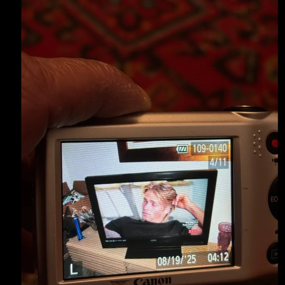 Canon Silver Digital Camera with Black Case